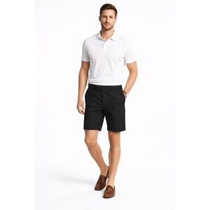 ASOS Design Slim Chino Shorts Mens Size‎ 32 Black Solid Woven Tailored Summer